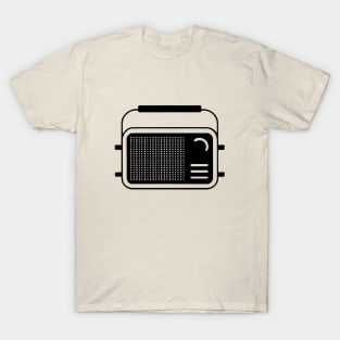 Sleek Radio Wave Minimalist Graphic T-Shirt